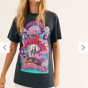 Free People Electric Magic Oversized Tee NWT